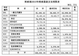 财政部公布2010年部门预算附表 财政资金项目预算绩效评价服务的解析